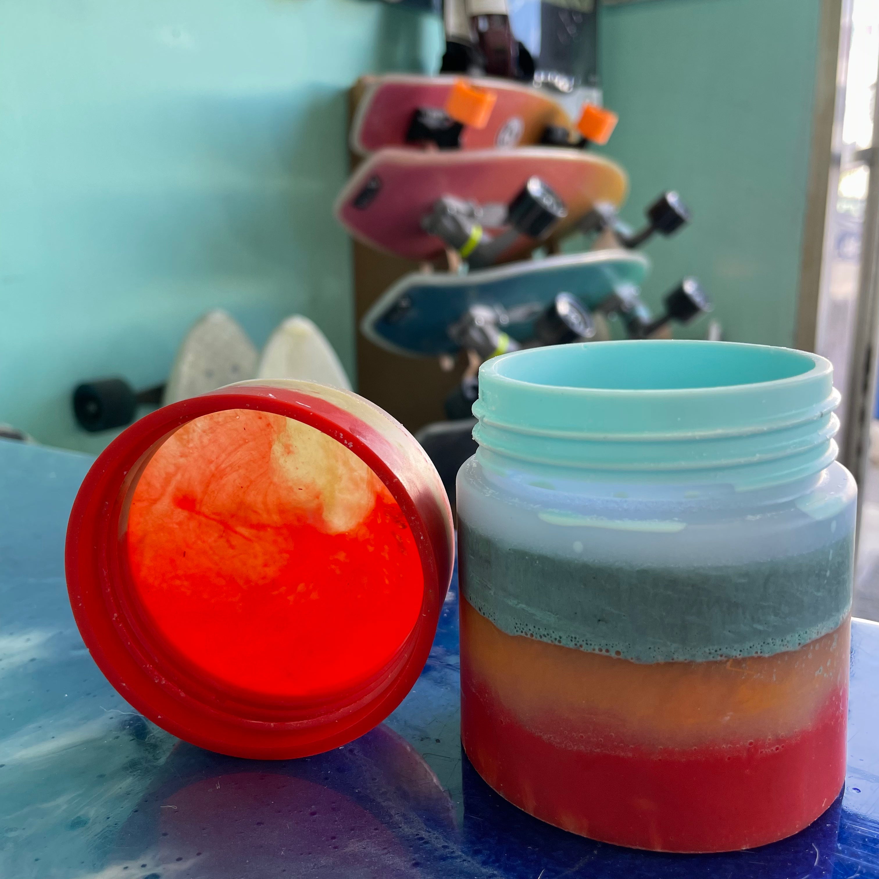 Recycled Surfboard Resin Jar - Large - Assorted Colors