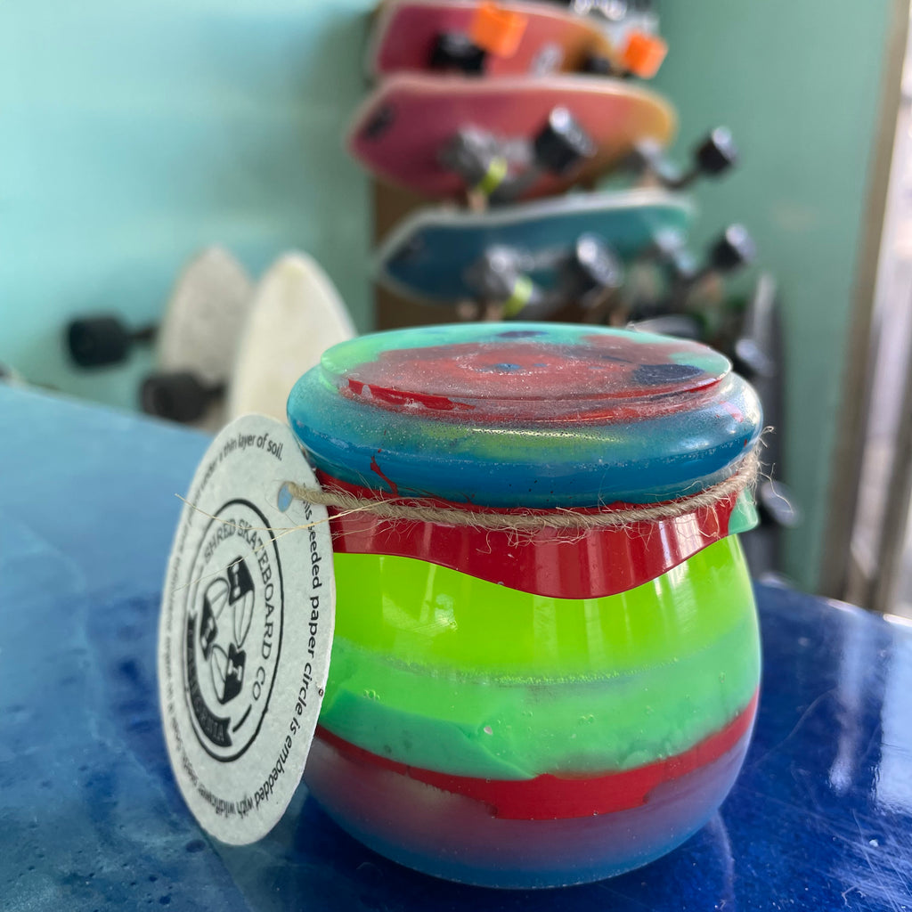 Recycled Surfboard Resin Jar - Small - Assorted Colors