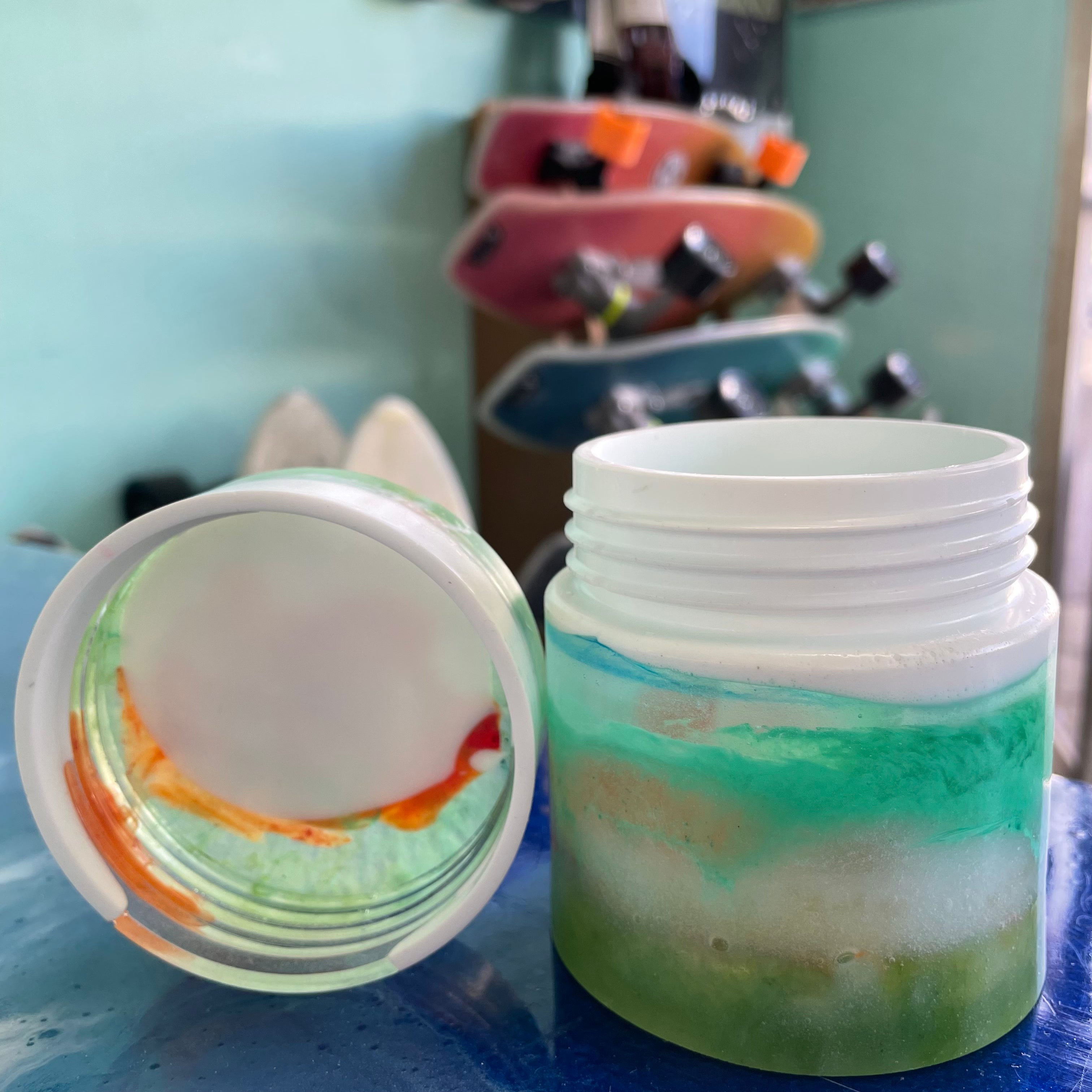 Recycled Surfboard Resin Jar - Large - Assorted Colors