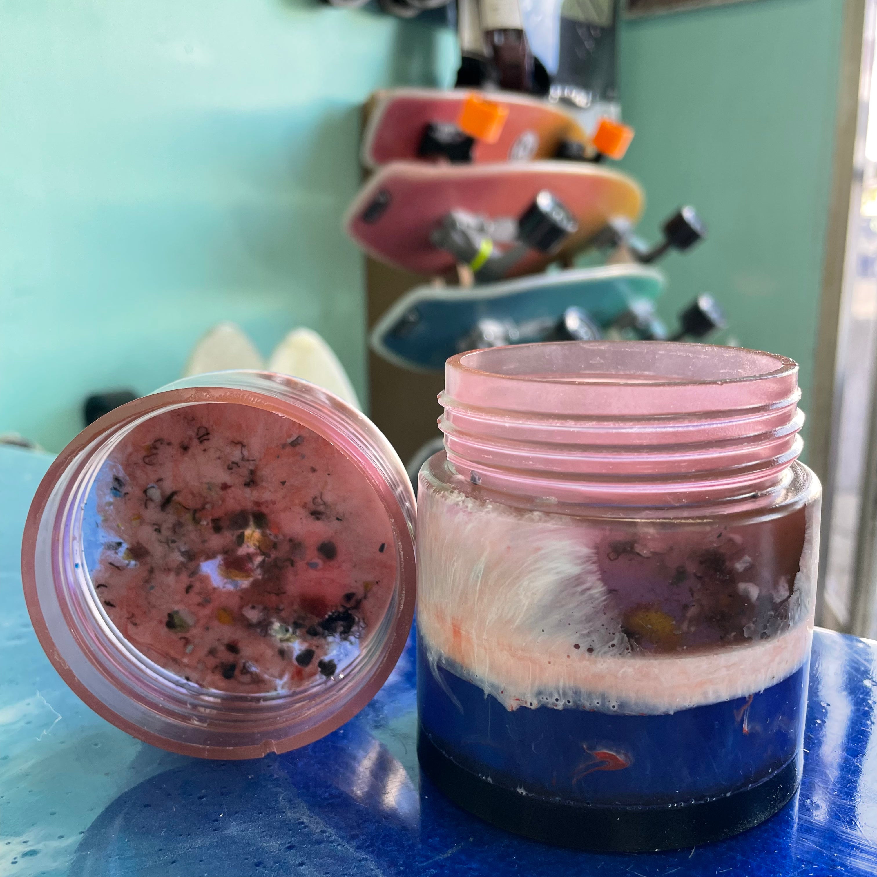 Recycled Surfboard Resin Jar - Large - Assorted Colors