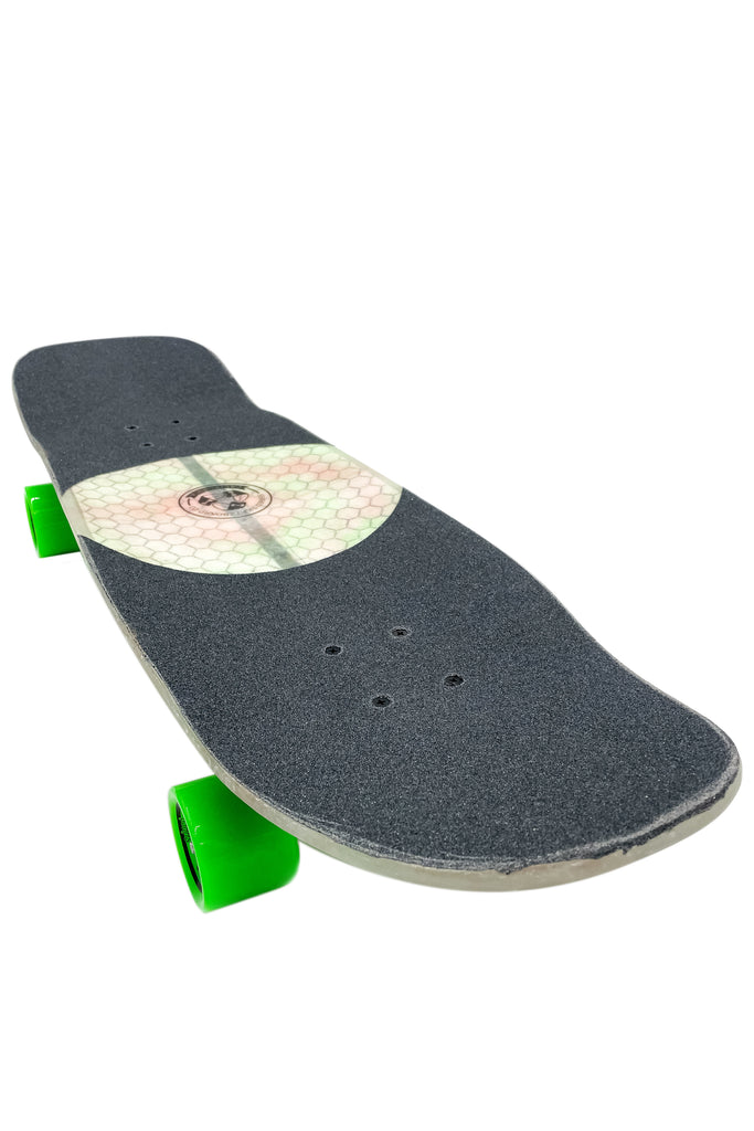 Shred Skateboard Street Cruiser - The Pool Shark (32") - Pink & Green Tie Dye