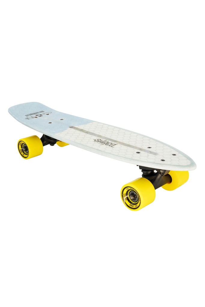 SHRED Skateboard Mini Cruiser - The Sprat (24") - Resin Tint Light Blue - Small Skateboard made from recycled Surfboards material waste.