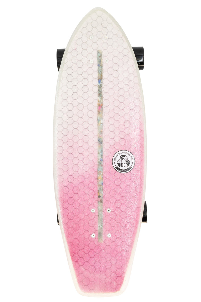 Shred Skateboard Surfskate - Electrical Ninja (30”) - Color Fade Hot Pink