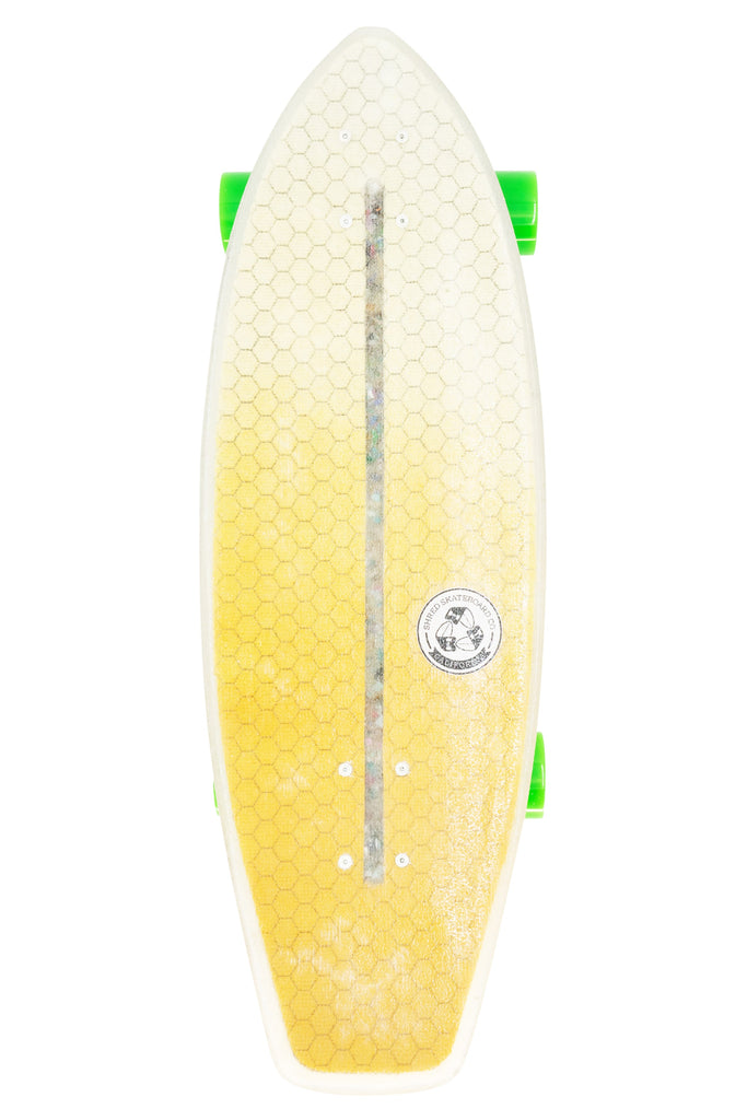 Shred Skateboard Surfskate - Electrical Ninja ( 30”) - Color Fade Yellow