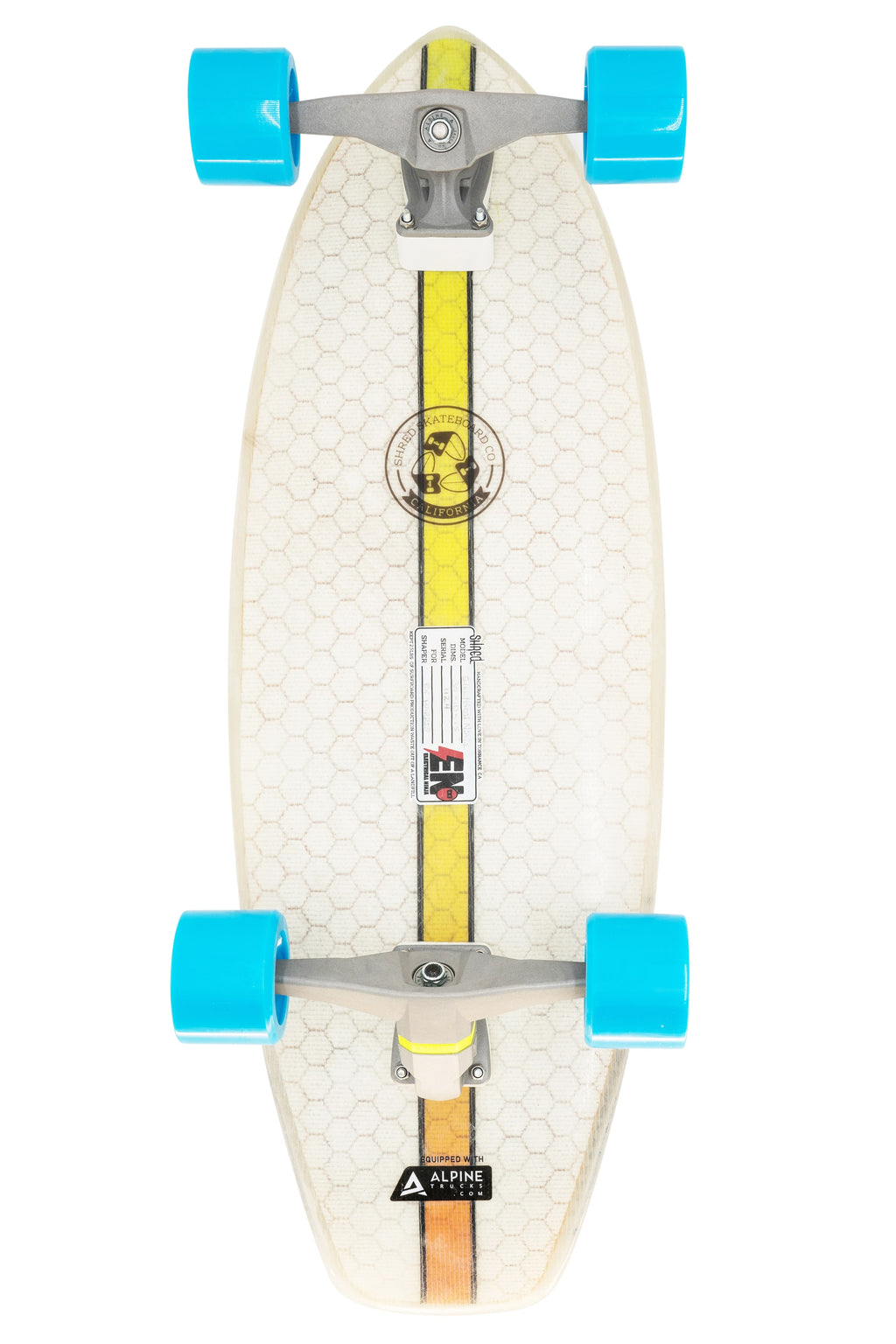Shred Skateboard Surfskate - Electrical Ninja ( 30”) - Tail Hits